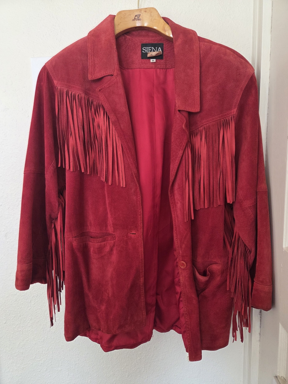 Red Suede Fringe Jacket